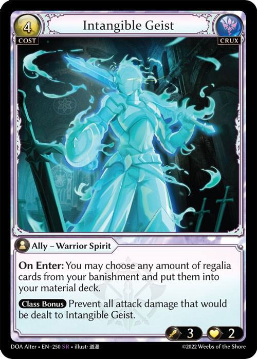 Intangible Geist - Dawn of Ashes Alter Edition (DOA Alter) Dawn of Ashes Alter Edition