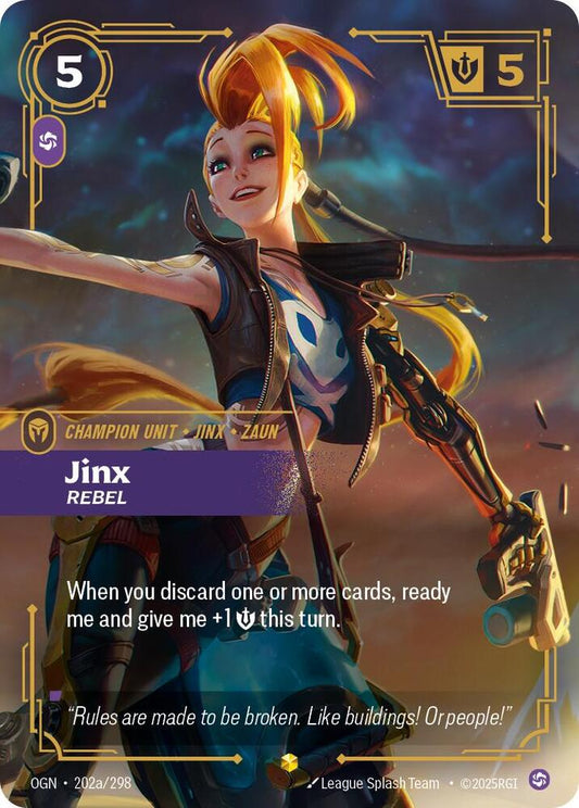 Jinx - Rebel (Alternate Art) - Origins (OGN) Origins