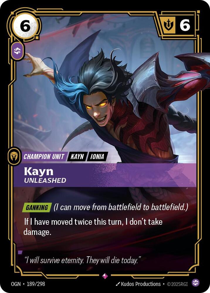 Kayn - Unleashed - Origins (OGN) Origins NM