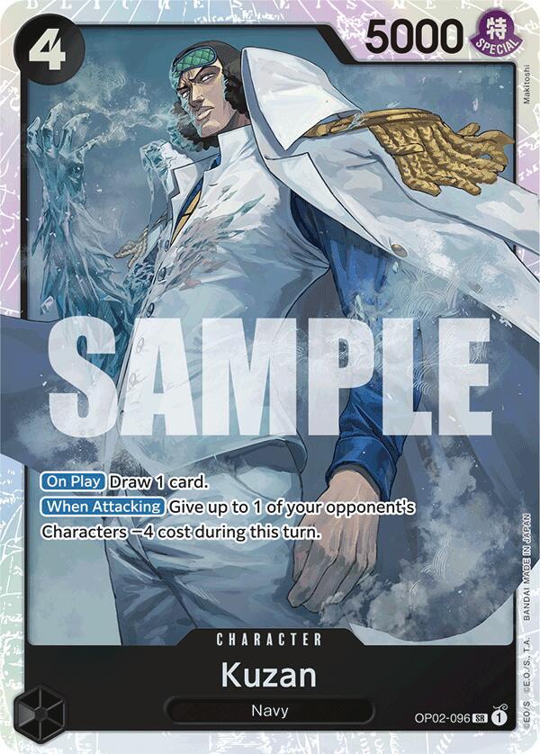 Kuzan (OP02-096) (Reprint) - Premium Booster -The Best- (PRB-01)