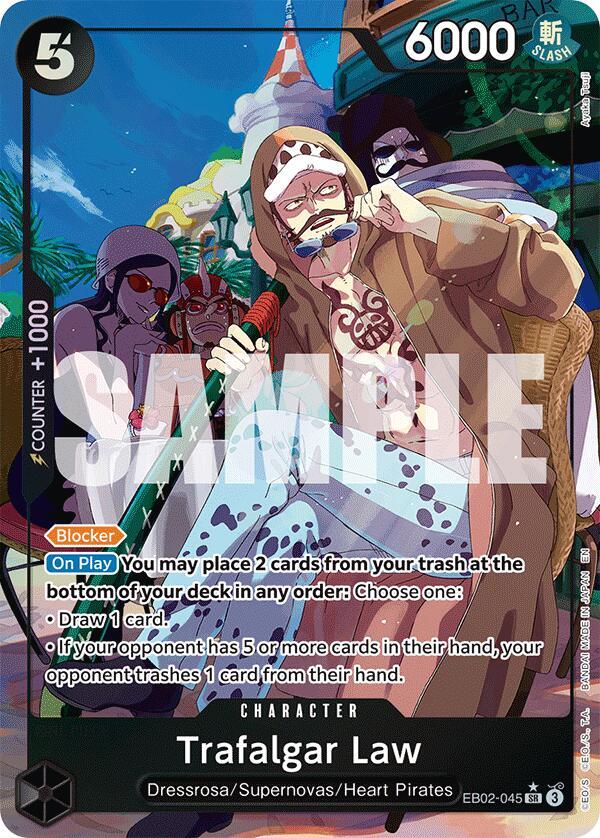 Trafalgar Law (Alternate Art) - Extra Booster: Anime 25th Collection (EB-02) Extra Booster: Anime 25th Collection NM