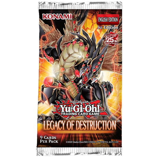 YUGIOH - LEGACY OF DESTRUCTION BOOSTER PACK - 1ST EDITION