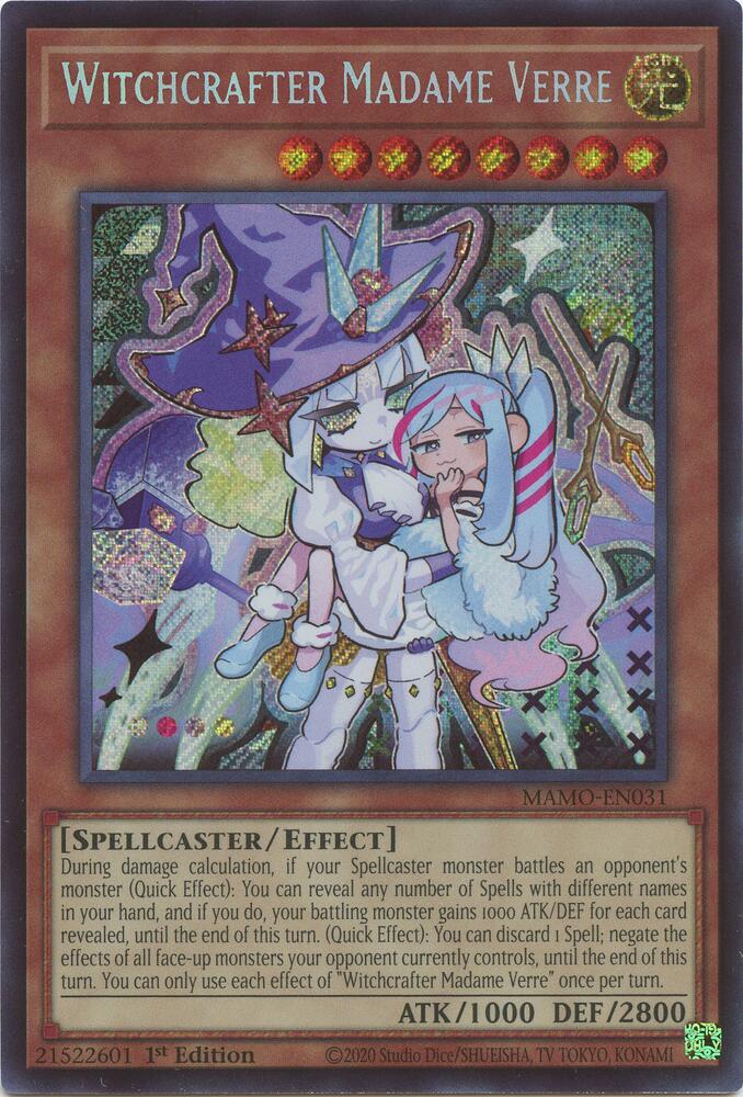 Witchcrafter Madame Verre (Secret Rare) - Magnificent Monsters (MAMO) Magnificent Monsters
