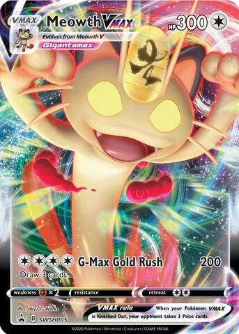 Meowth VMAX - SWSH005 - SWSH: Sword & Shield Promo Cards (SWSD) NM