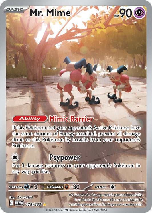 Mr. Mime - 179/165 - SV: Scarlet & Violet 151 (MEW) SV: Scarlet & Violet 151 NM