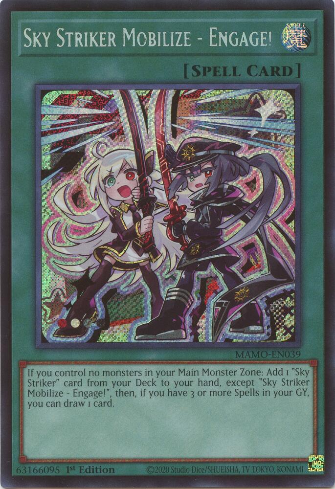 Sky Striker Mobilize - Engage! (Secret Rare) - Magnificent Monsters (MAMO) Magnificent Monsters NM
