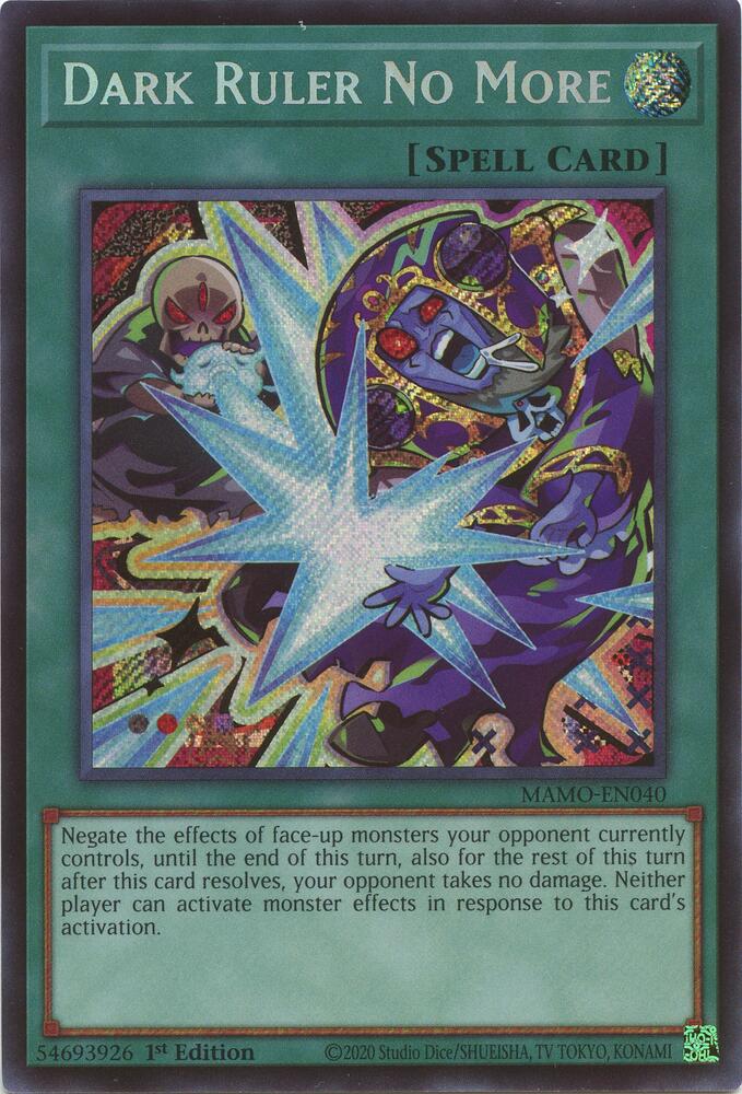 Dark Ruler No More (Secret Rare) - Magnificent Monsters (MAMO) Magnificent Monsters  NM