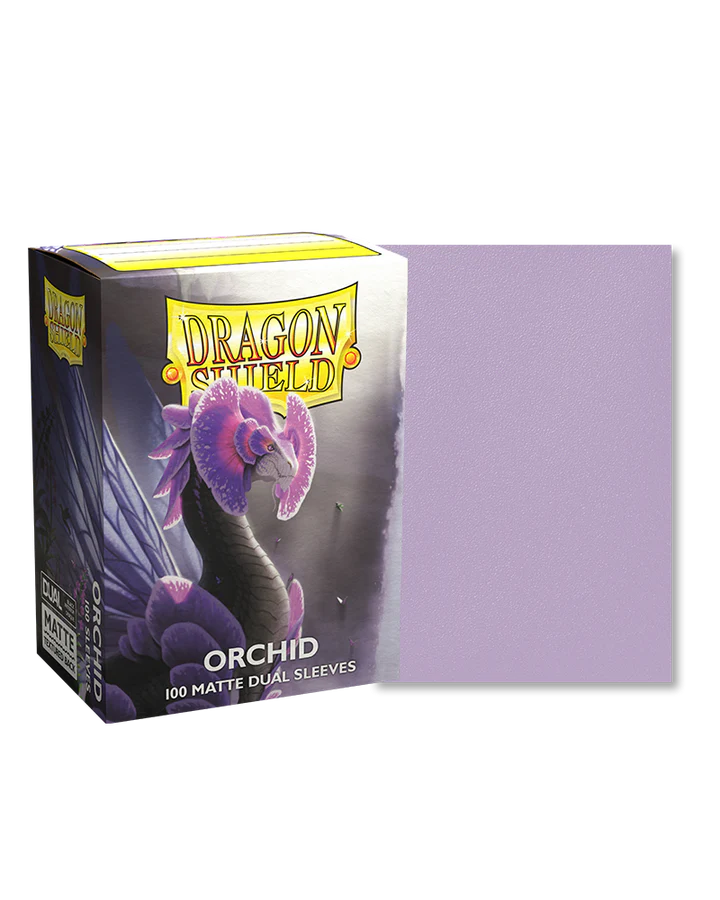 DRAGON SHIELD - 100CT STANDARD SIZE - DUAL - ORCHID MATTE