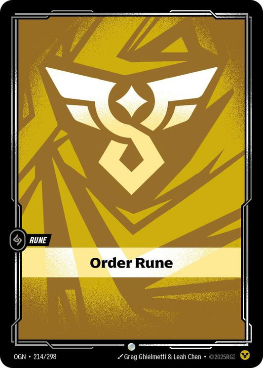 Order Rune - Origins (OGN) Origins