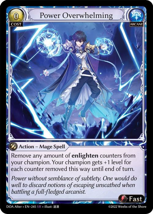 Power Overwhelming - Dawn of Ashes Alter Edition (DOA Alter) Dawn of Ashes Alter Edition