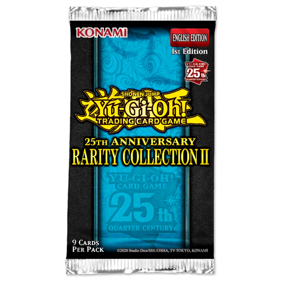 YUGIOH - 25TH ANNIVERSARY RARITY COLLECTION II BOOSTER PACK - 1ST EDITION