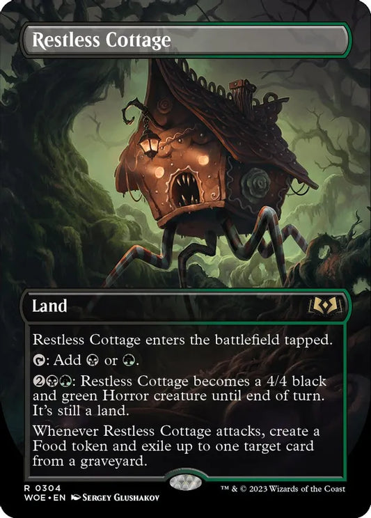 Restless Cottage (Borderless) - Wilds of Eldraine (WOE) Holofoil