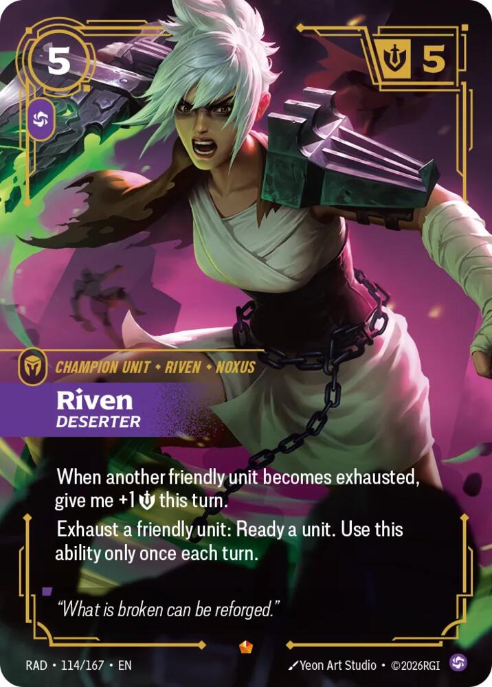 Riven, Deserter - Radiance (RAD)