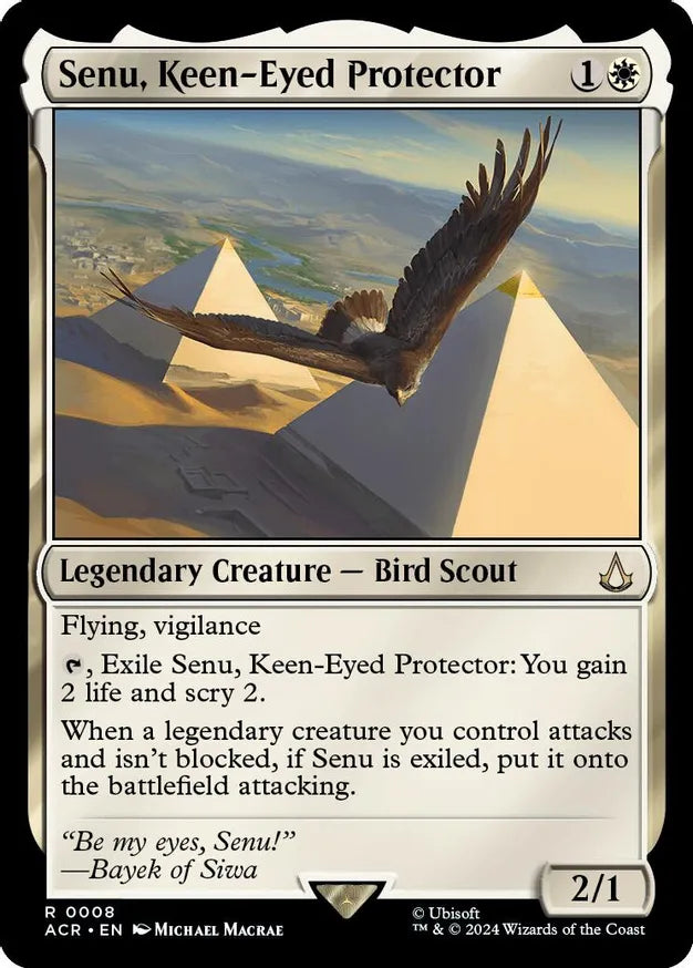 Senu, Keen-Eyed Protector - Universes Beyond: Assassin's Creed (ACR) HOLOFOIL