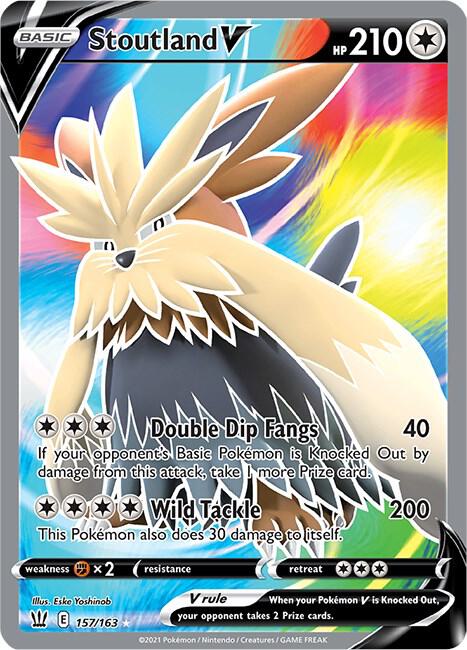 Stoutland V (Full Art) - SWSH05: Battle Styles (SWSH05) NM