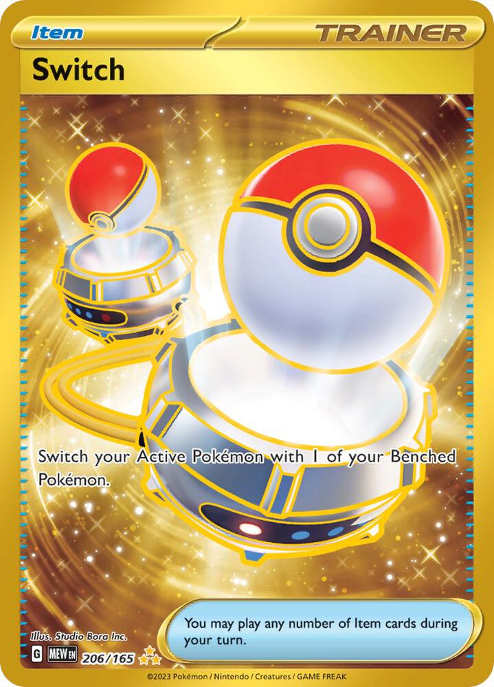 Switch - 206/165 - SV: Scarlet & Violet 151 (MEW) SV: Scarlet & Violet 151 NM