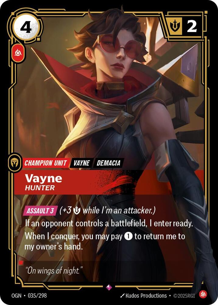 Vayne - Hunter - Origins (OGN) Origins NM