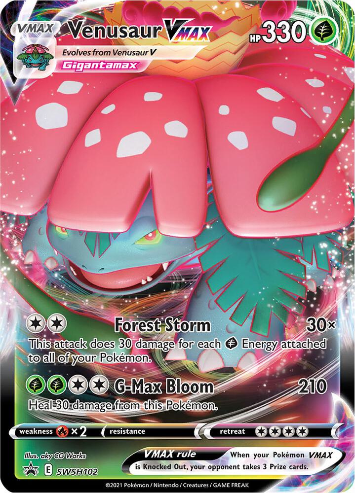 Venusaur VMAX - SWSH102 - SWSH: Sword & Shield Promo Cards (SWSD) NM